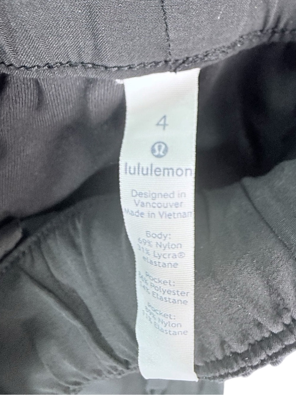 🍋Lululemon Stretch High-Rise Pant - Black - Size 4 ♠️