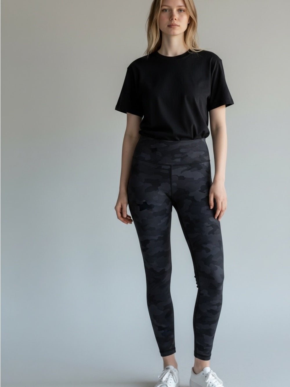 🍋Lululemon Align High-Rise Pant 28” - Like New - Incognito Camo Black - Size 4
