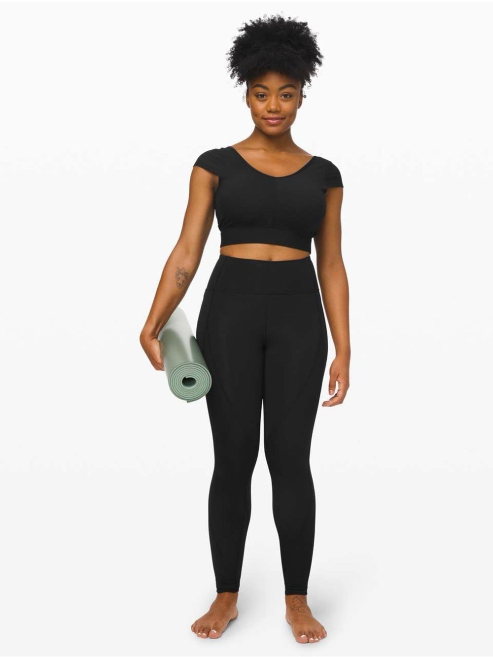 🍋 Lululemon Wunder Under High-Rise Tight *Ribbed 28” - Black - Size 8 🦾