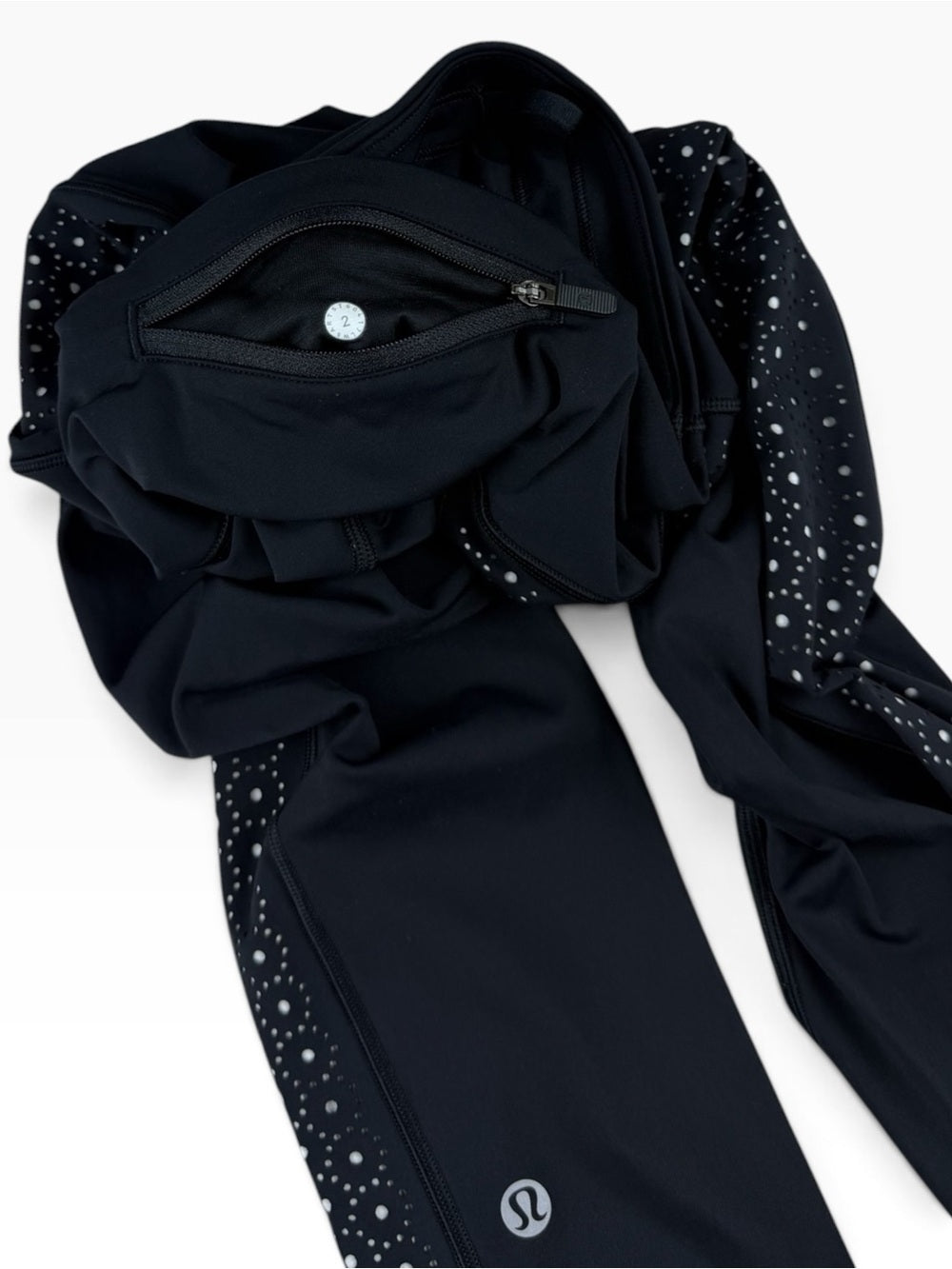 🌟 Lululemon Colour Me Quick 7/8 Tight 25”- Black/White - Size 2 🖤✨