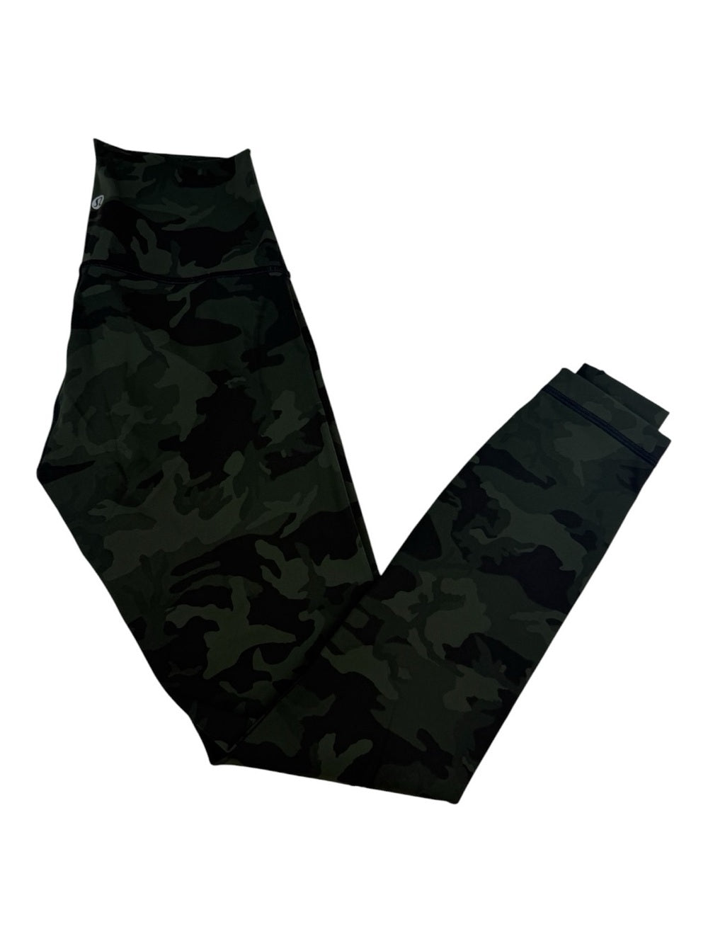🍋Lululemon Wunder Under HR Tight 25” - Incognito Camo Gator Green - Size 4 🐊