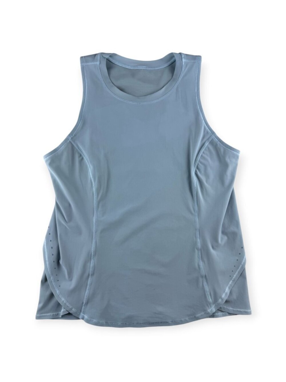 🌟 Lululemon Fold-Over Running Tank Top - Powder Blue - Size M 6/8 🖤