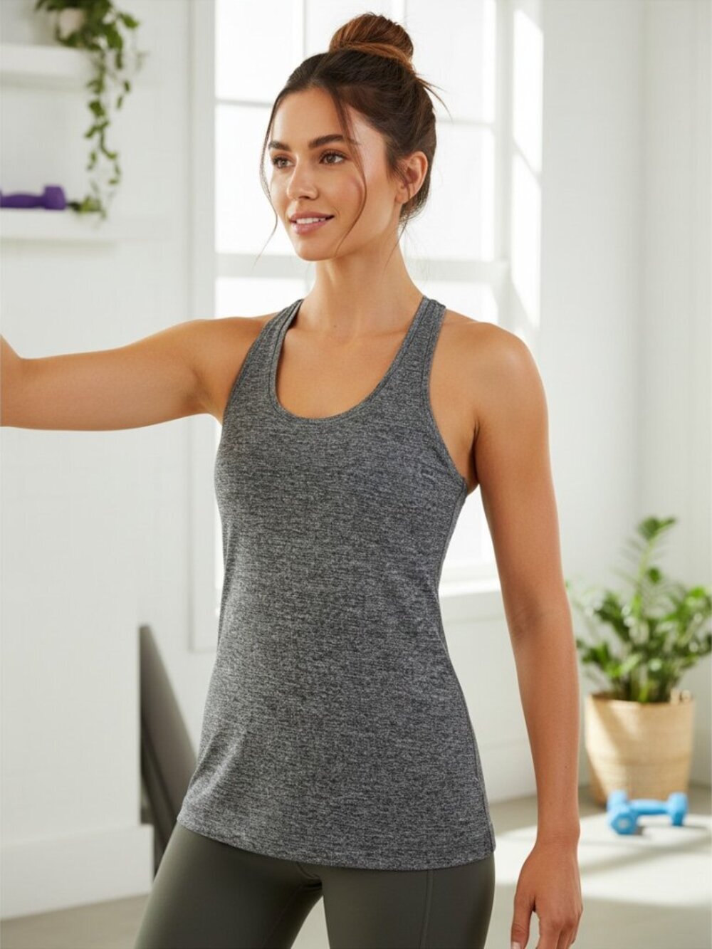 🌟 Lululemon Swiftly Tech Racerback Tank - Like New - Heathered Grey - Size 4