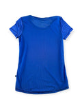 🌟 Lululemon Beat The Heat Short Sleeve - Heathered Pipe Dream Blue - Size 4 🖤