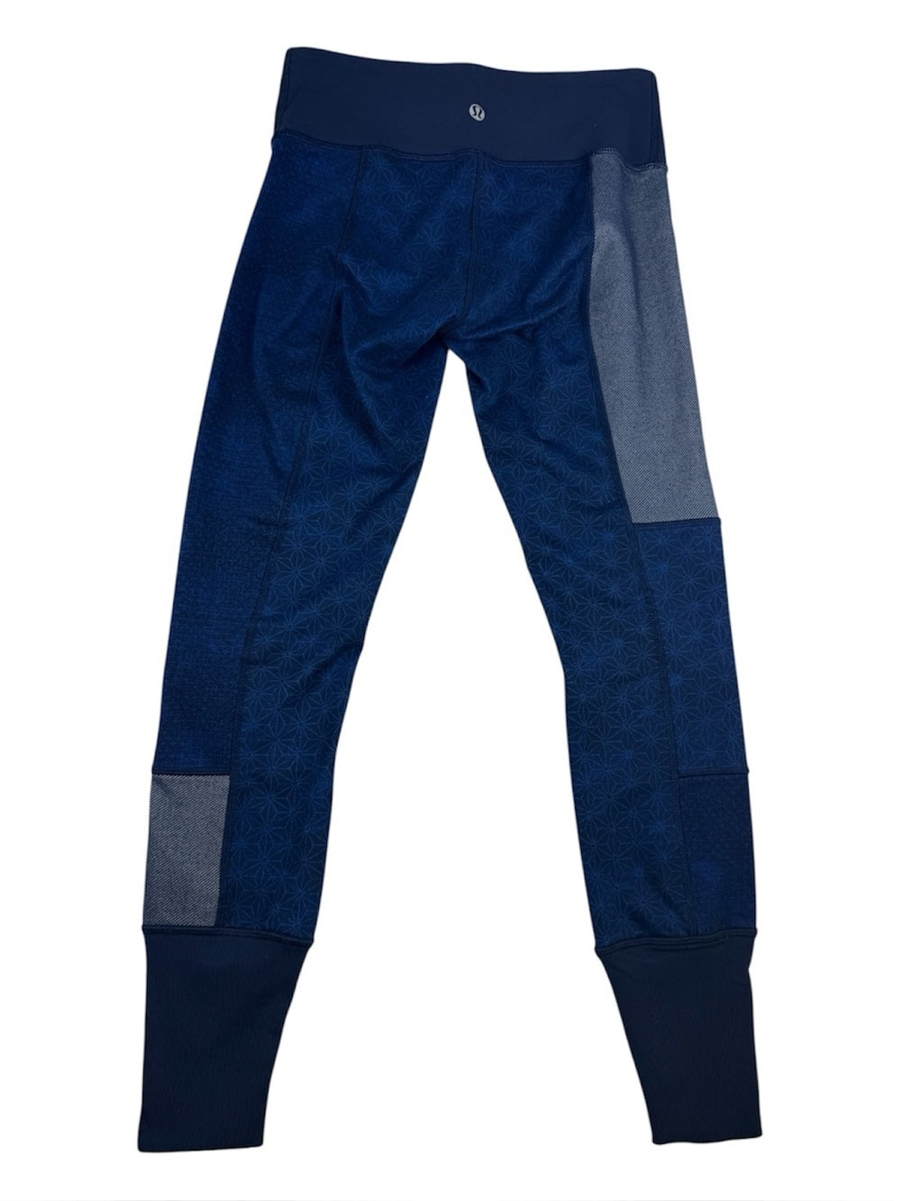 🍋 Lululemon Wunder Under Pant Sashiko Star - Inkwell Rugged Blue - Size 4 🌀
