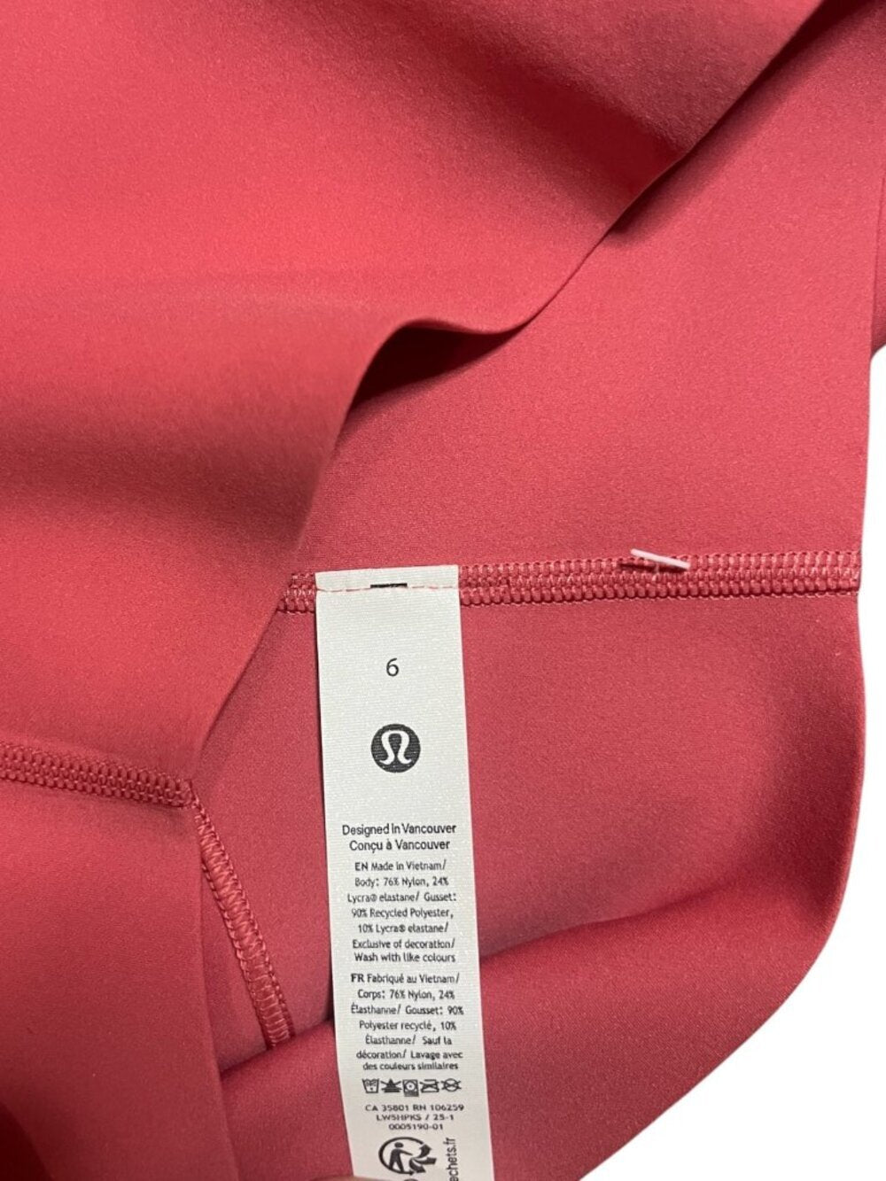 🍋Lululemon Glow Up Super-High-Rise Tight 25" - NWT - Desert Red - Size 6 ❤️