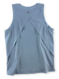 🌟 Lululemon Fold-Over Running Tank Top - Powder Blue - Size M 6/8 🖤