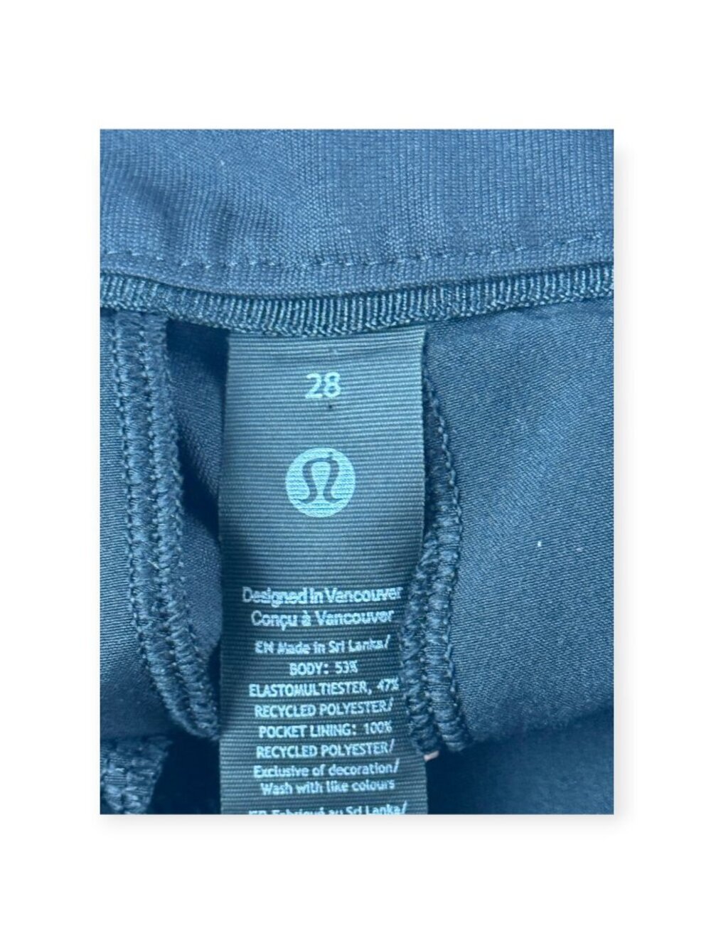 🌟 Lululemon ABC Slim-Fit Trouser *Warpstreme 32" - Black - Size 28 MENS 🖤