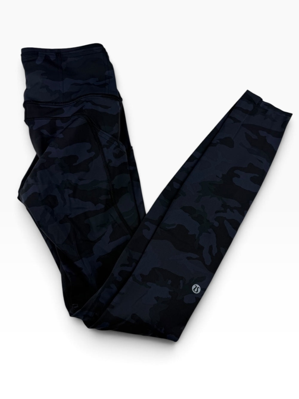 🍋 Lululemon Fast and Free HR Tight 28” - Heritage 365 Camo Deep Coal - Size 4 🙈