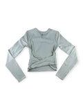 🌟 Lululemon All It Takes Back-Twist Ribbed Long-Sleeve - Bone - Size S/4