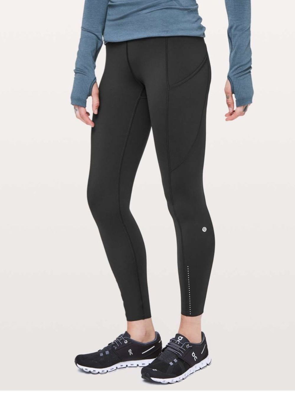 🍋 Lululemon Fast and Free 7/8 Tight II *Nulux 25” - Size 4 🖤