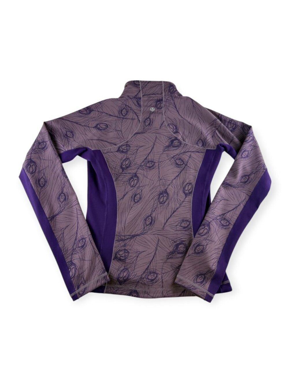 🌟 Lululemon Define Jacket - Peacock Feather Print - Purple - Size 6 🖤