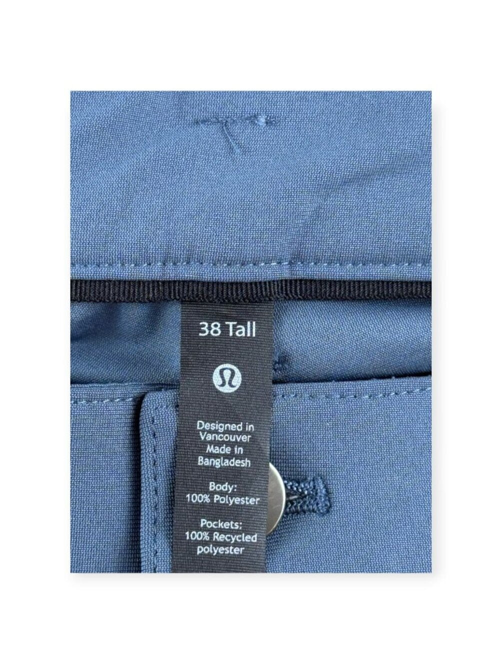 🌟 Lululemon ABC Pant Classic *Warpstreme 37" - Iron Blue - MENS 38 TALL