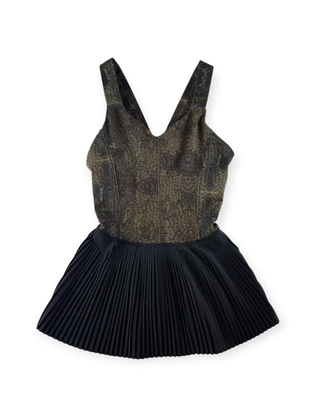 🌟 Lululemon City Tank - Golden Goddess Cashew Multi/Black - Size 6 🖤