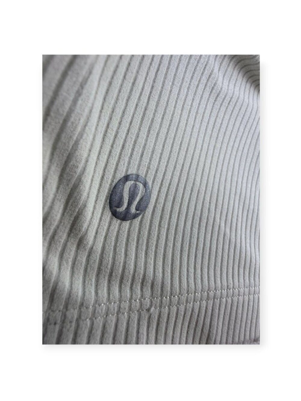 🌟 Lululemon Ribbed Nulu Asymmetrical Yoga Tank Top - Bone - Size 10 🦴
