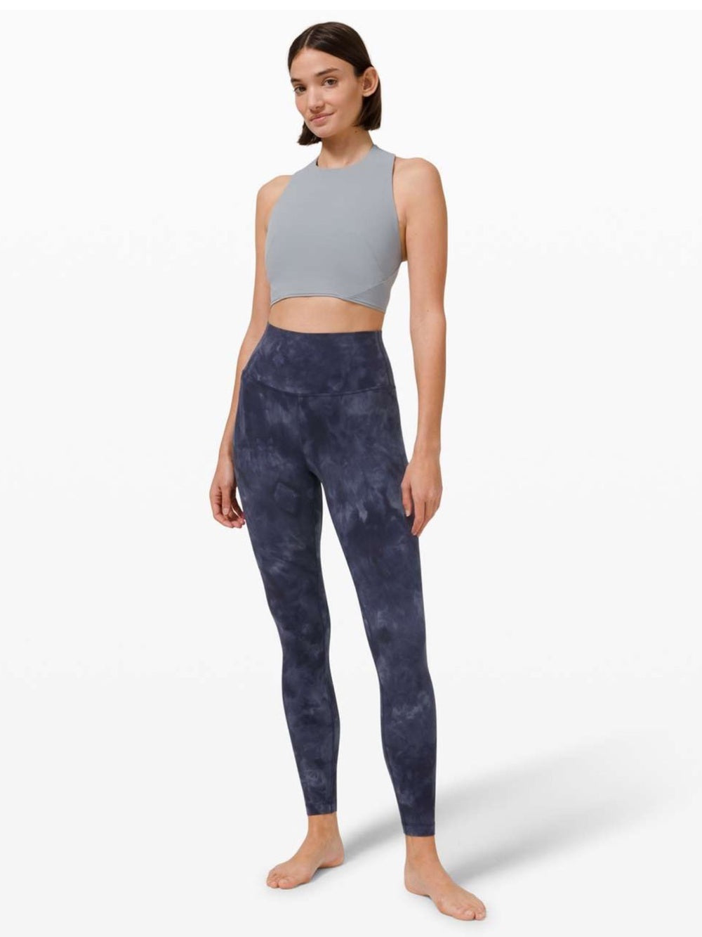 🍋 Lululemon Align Pant 28” - Diamond Dye Asphalt Grey True Navy - Size 0 💎
