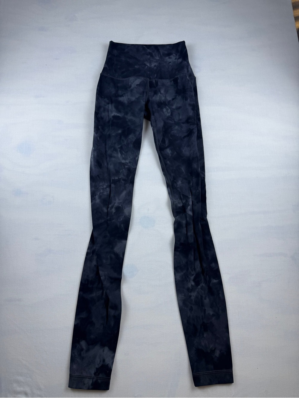 🍋 Lululemon Align™ Pant 28” Diamond Dye - Grey Graphite Grey - Size 0 💎🩶