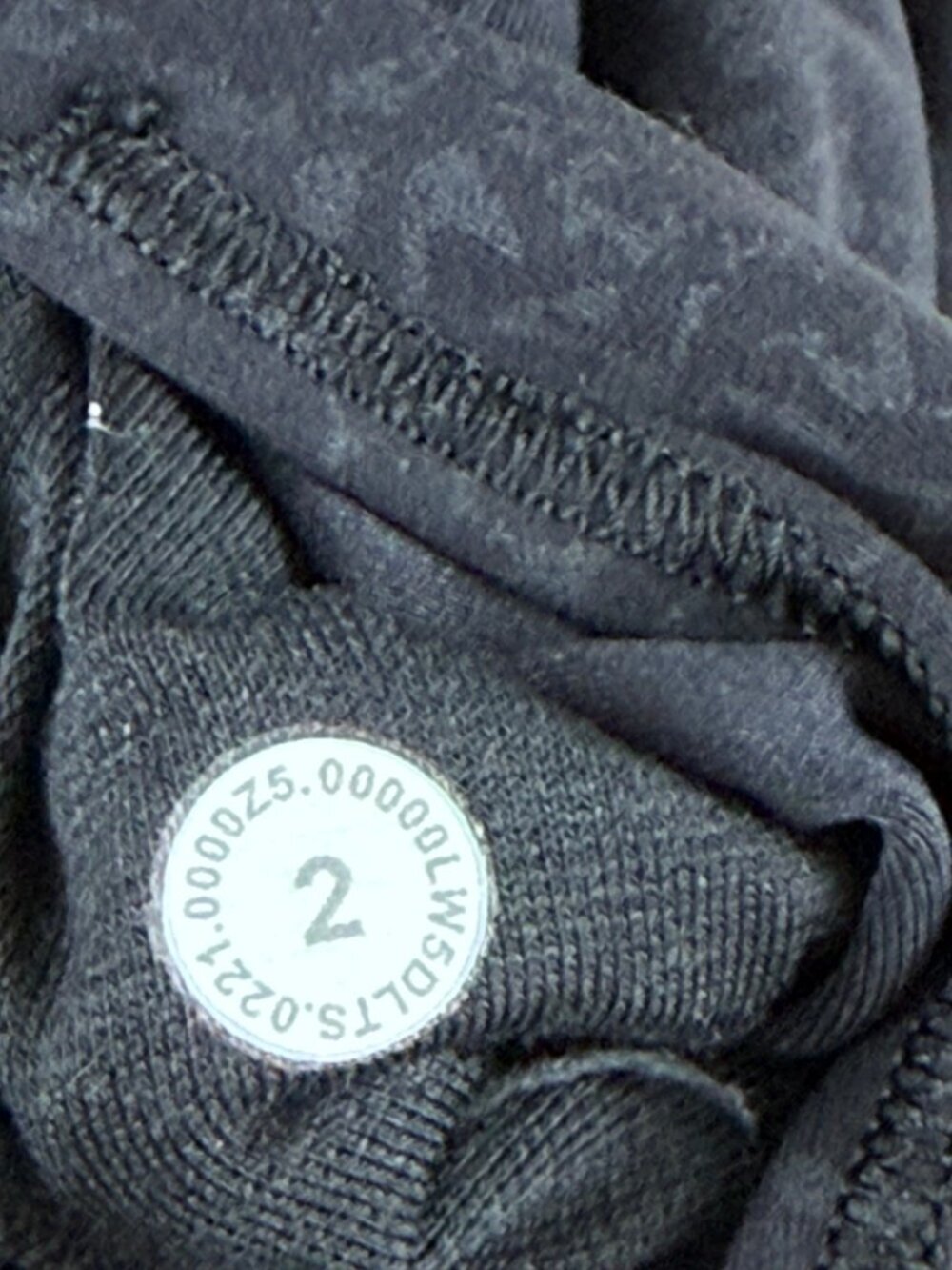 🌟 Lululemon Wunder Train High-Rise Tight 25" - Crunch Black - Size 2 🖤