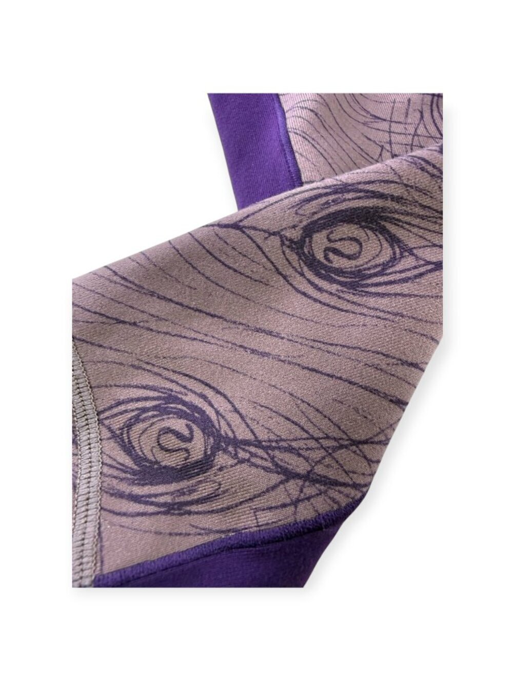 🌟 Lululemon Define Jacket - Peacock Feather Print - Purple - Size 6 🖤