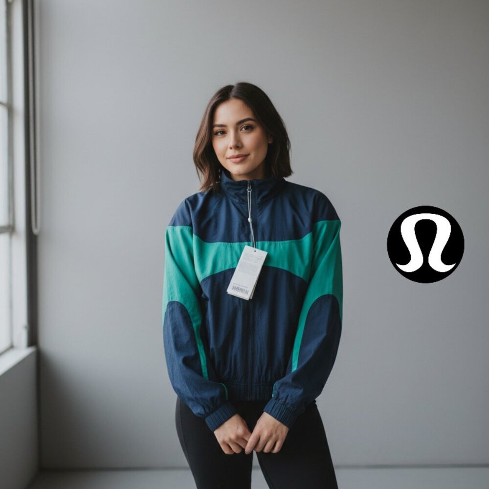 🍋Lululemon Colourblock Collared Jacket - NWT - CLBL/RCGR 🚦