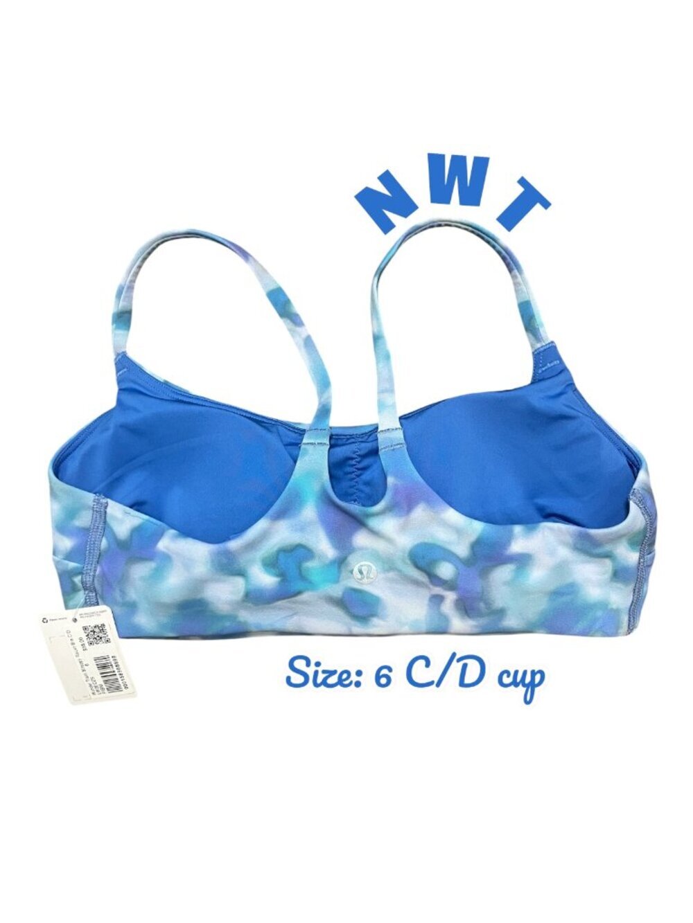 🍋Lululemon Wunder Train Strappy Racer Bra 💙🏎️