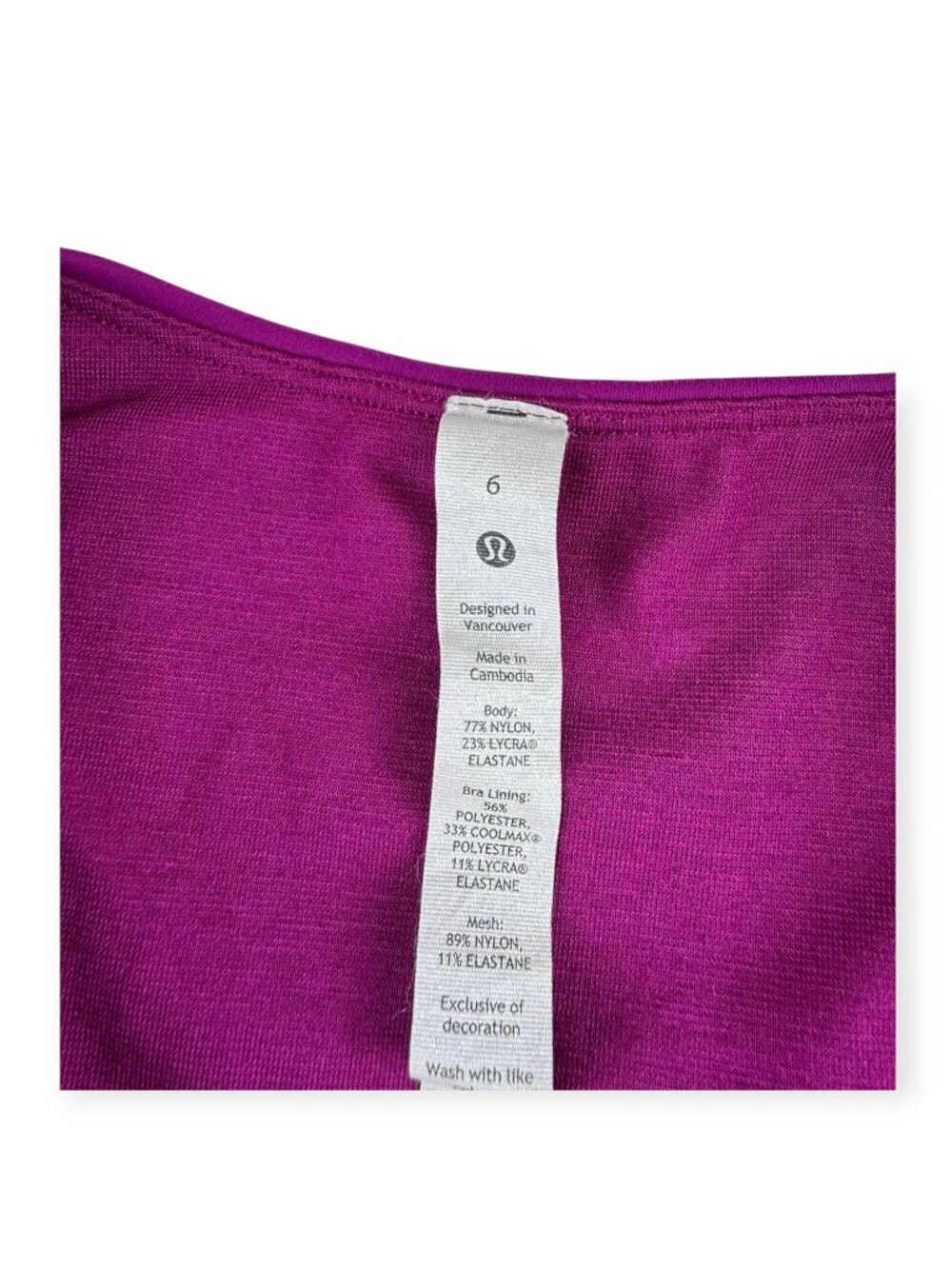 🌟 Lululemon Wunder Train Racerback Tank Top - Magenta Purple - Size 6 🦄