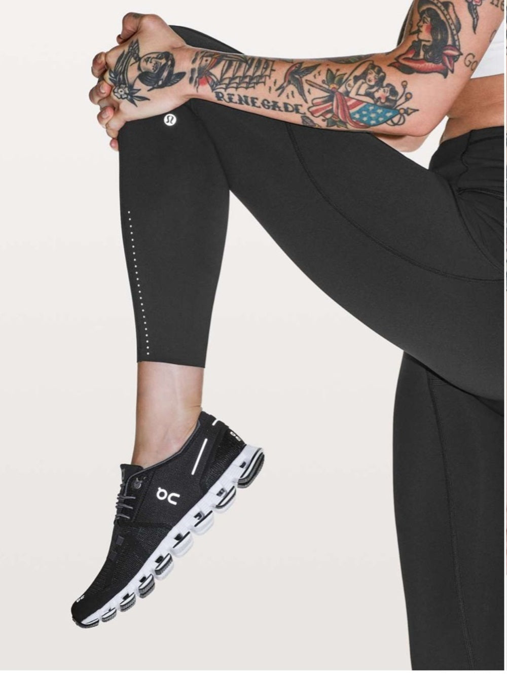 🍋 Lululemon Fast and Free 7/8 Tight II *Nulux 25” - Size 4 🖤