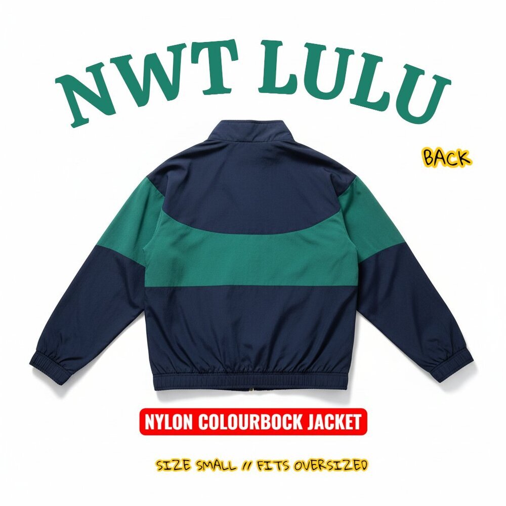 🍋Lululemon Colourblock Collared Jacket - NWT - CLBL/RCGR 🚦