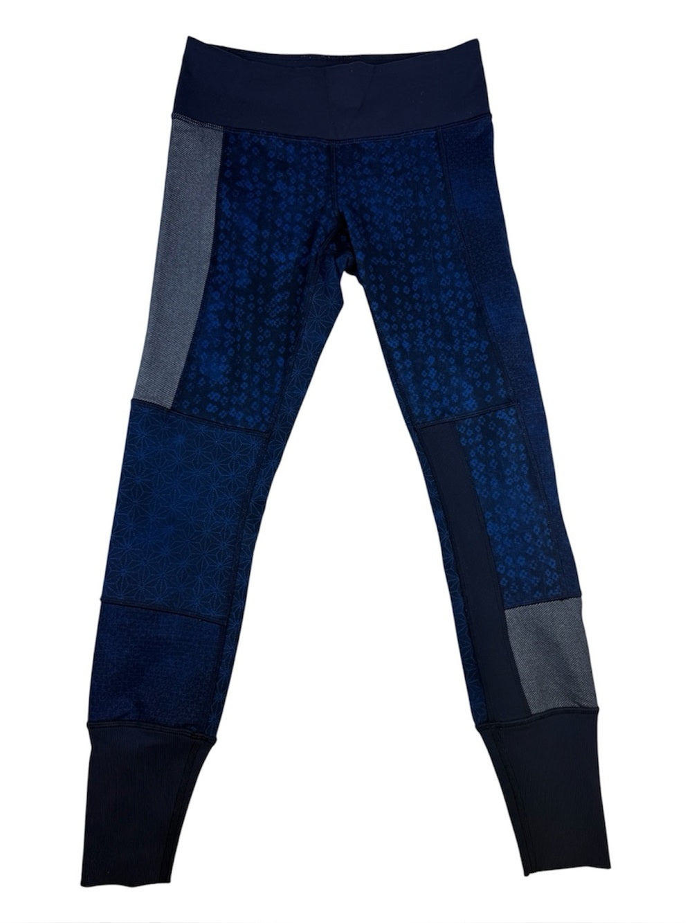 🍋 Lululemon Wunder Under Pant Sashiko Star - Inkwell Rugged Blue - Size 4 🌀