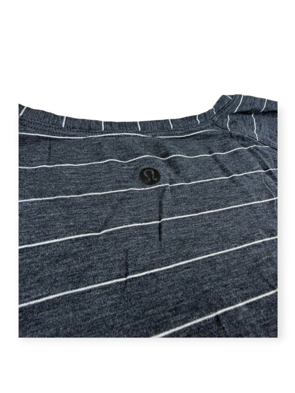 🌟 Lululemon Love Long Sleeve - Short Serve Stripe Heathered Medium Grey/White