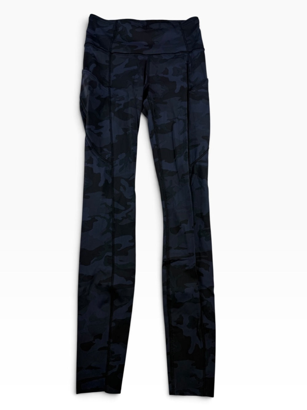 🍋 Lululemon Fast and Free HR Tight 28” - Heritage 365 Camo Deep Coal - Size 4 🙈