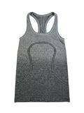 🌟 Lululemon Ebb to Street Tank - Like New - Heathered Grey Ombre - Size 4 🐱‍🏍