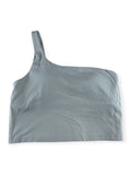 🌟 Lululemon Ribbed Nulu Asymmetrical Yoga Tank Top - Bone - Size 10 🦴