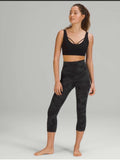 🍋 Lululemon Align Super-HR Crop 21” - Heritage 365 Camo Deep Coal - Size 6 ♣️