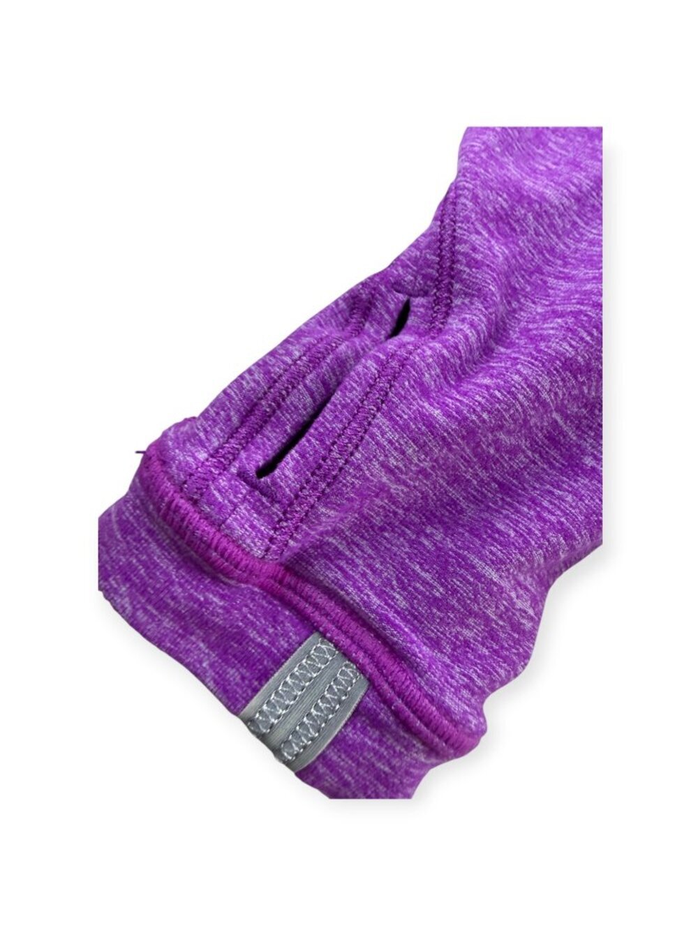 🌟 Lululemon Run Dash Long Sleeve Ruffle Back - Heathered Purple - Size L 🖤