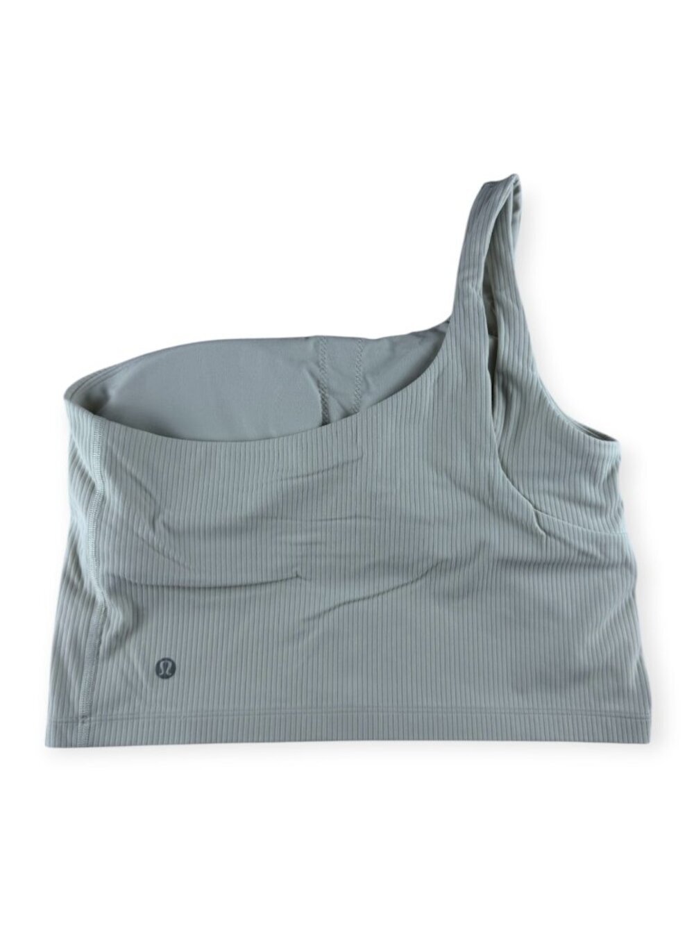 🌟 Lululemon Ribbed Nulu Asymmetrical Yoga Tank Top - Bone - Size 10 🦴