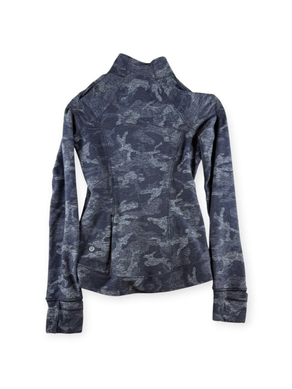 🌟 Lululemon Outrun the Elements 1/2 Zip - Incognito Camo HTR Black - Size 4 🖤