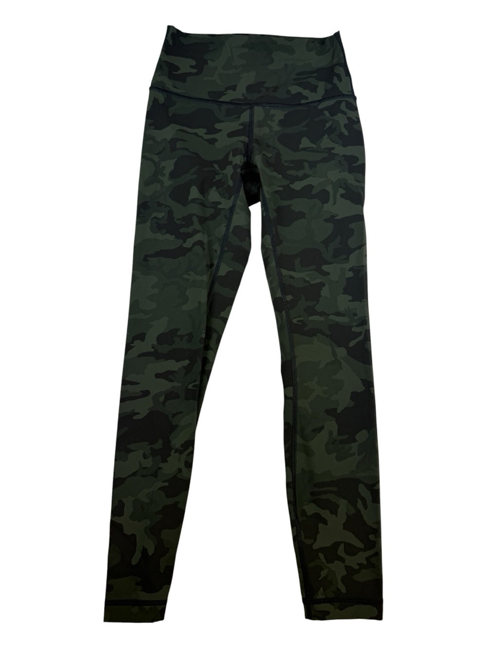 🍋Lululemon Wunder Under HR Tight 25” - Incognito Camo Gator Green - Size 4 🐊