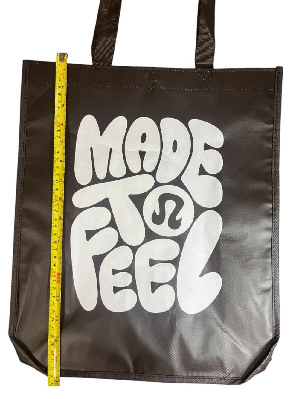 🍋Lululemon Reusable Tote Bag - NWOT - Brown - 14x17 🛍️