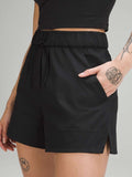 🍋Lululemon Cinchable Waist HR Woven Shorts 3.5" - NWT - Black - Size XXS 🖤