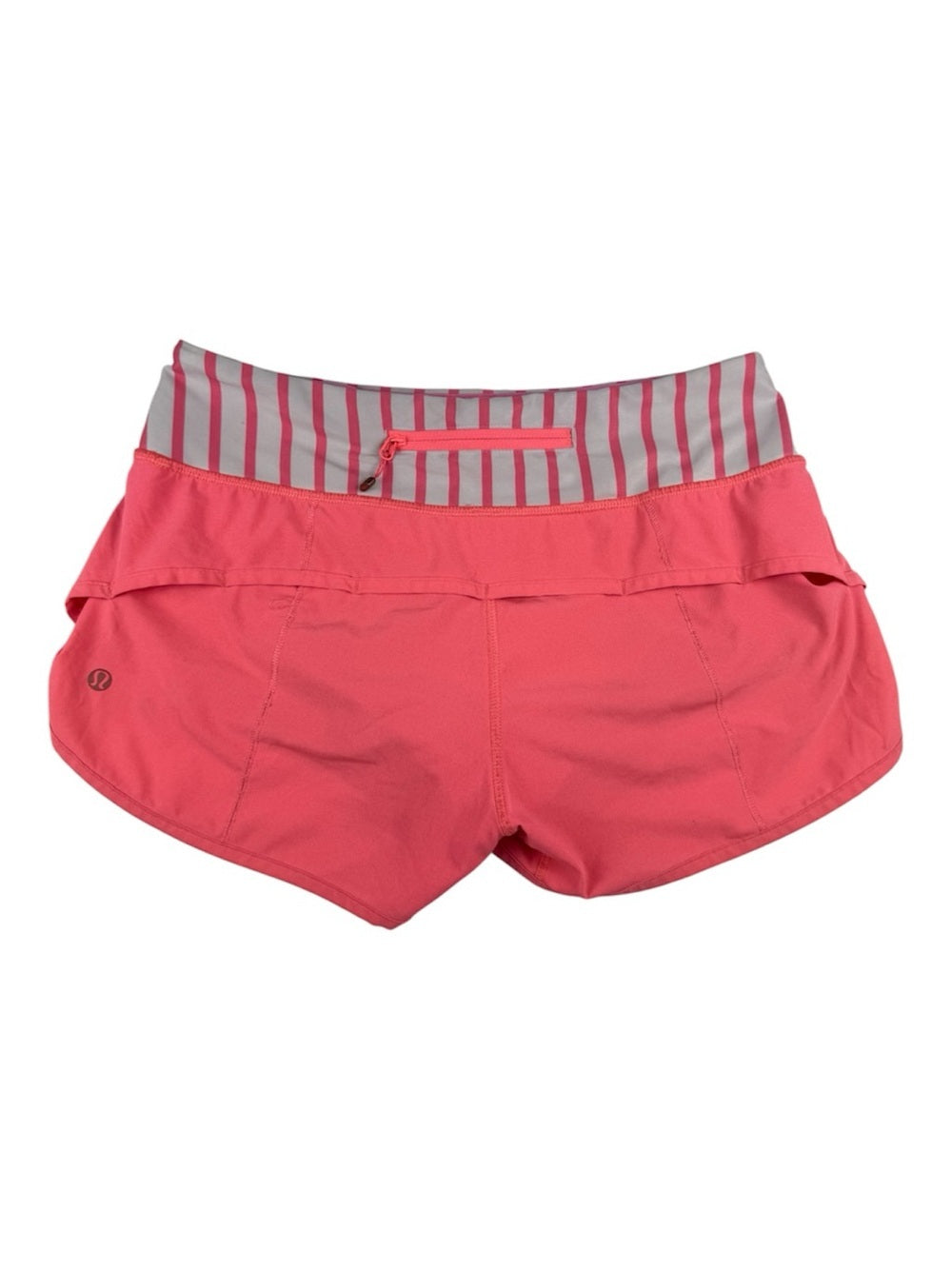 🍋Lululemon Speed Short 2.5” - Quiet Stripe Butter Pink/Electric Coral - Size 4